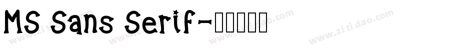 MS Sans Serif字体转换
